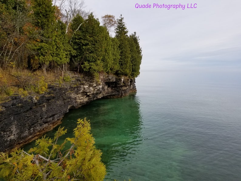 Cliff Over Lake Michigan Digital Download image 1