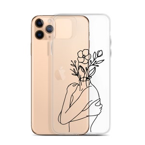 iPhone 13 12 11 Pro Max case iPhone 13 12 mini case iPhone XS Max Case iPhone XR iPhone SE Case | Flower Girl Clear Case