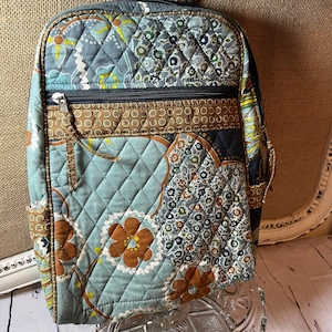 Lily Waters Quilted Backpack Purse Floral Patchwork Bag Cottagecore Small Backpack Travel Bag Vintage Style