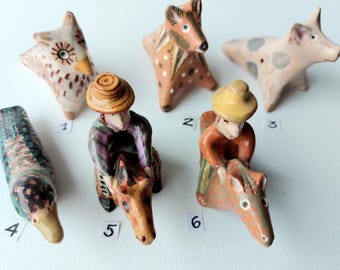 Handmade Ceramic Animal Whistle: Lithuanian Folk Art Toy