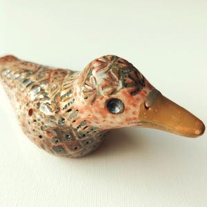 Ente, Pfeife aus gebrannter glasierter Keramik