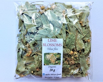 Dried Linden Flower Tea, 2023 Harvest, Natural Lime Blossoms, Tiliae Flos, Linden Flowers, Linden Tea, Lime Flowers, Natural Dried Herbs