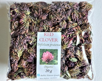 Dried Red Clover Blossom 2023 Harvest Tea, Natural Flowers Bulk Tea, Red Clover Trifolium Pratense, Wild Natural Herb Lithuanian Product