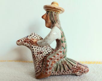 Rider Ceramic Whistle: Original Hand Made Ceramics Art