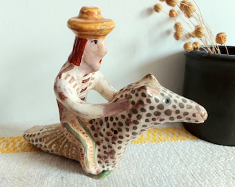 Rider Ceramic Whistle: Original Hand Made Ceramics Art