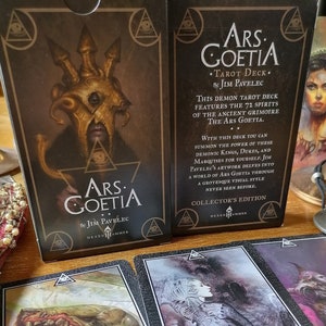 Cartes de magie occulte Ars Goetia Tarot Deck 1re édition collector