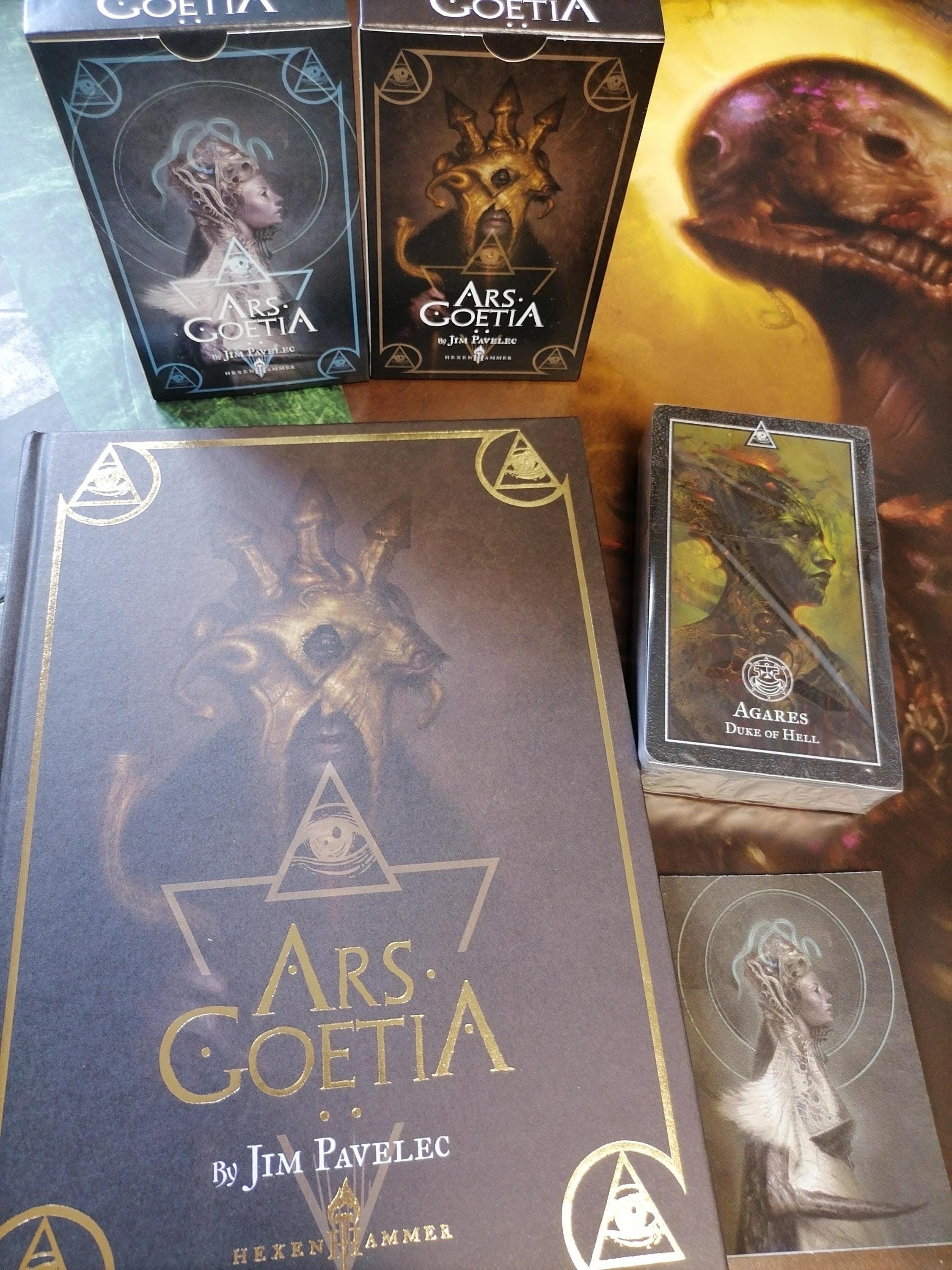 Ars Goetia Demon Tarot Deck Luxury Edition, Summoning Guidebook and ...