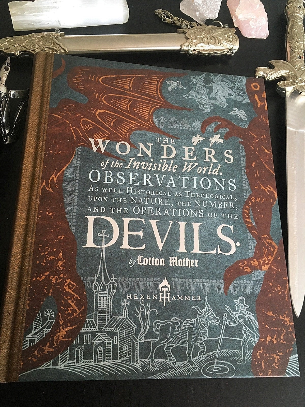 The Wonders of the Invisible World by Cotton Mather Hand-numbered  Collector's Edition Rare Occult Book 