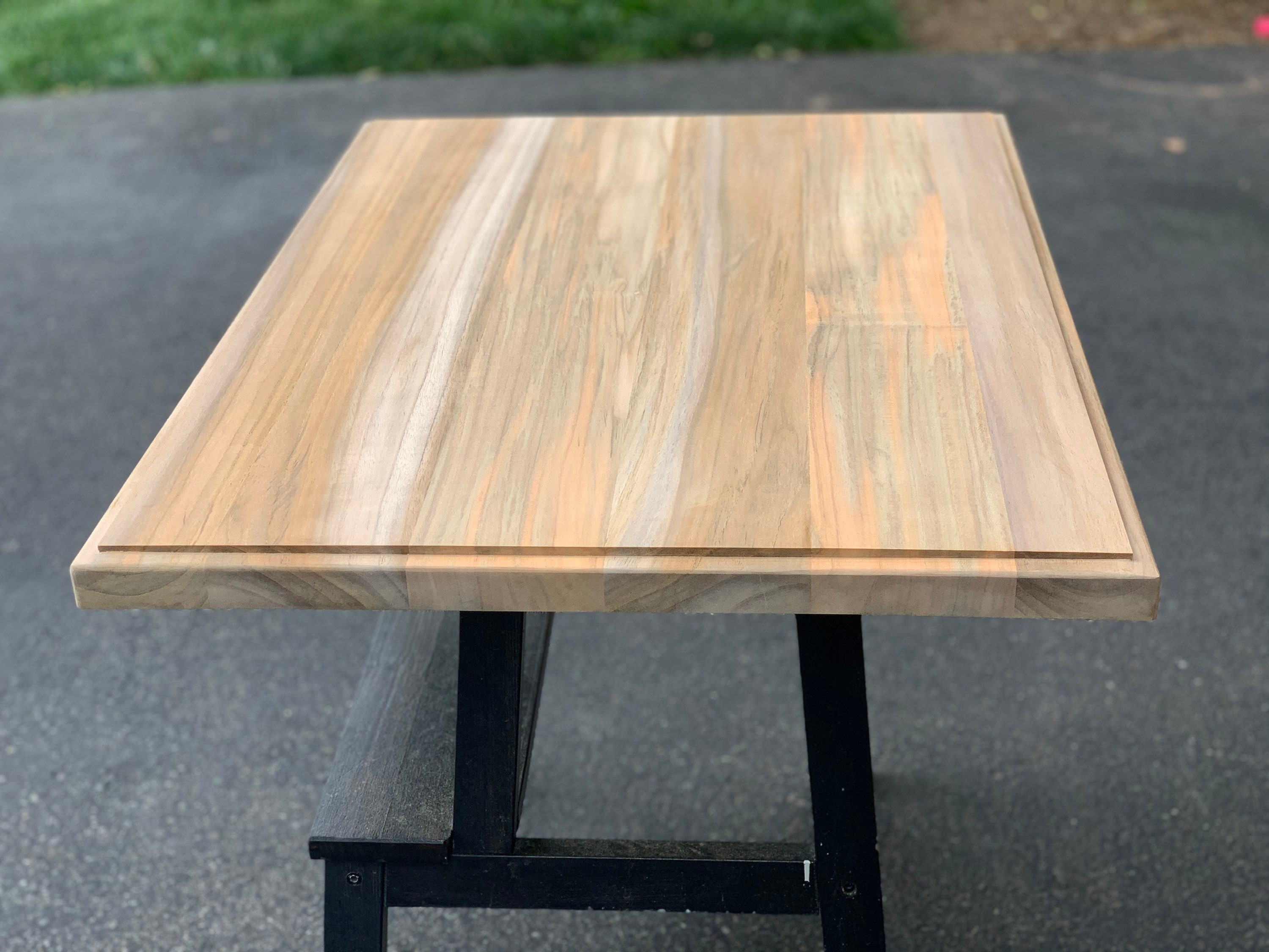 Custom Made to Order Table Tops. Teak Walnut Oak Maple Etc or