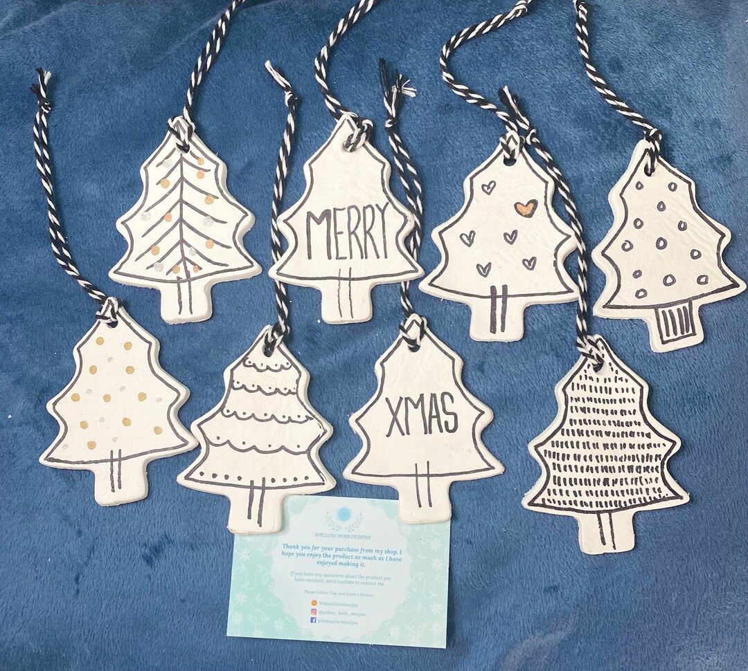 Set of Handmade Tree Decoration Etsy