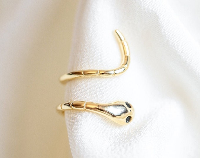 Nopiecing Snake Ear Cuff, Gold Snake Ear Cuff, Silver Snake Ear Cuff