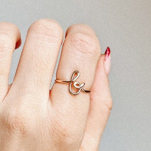 Personalized Name Ring • Custom Initial Ring • B Ring • Personalized Ring • Bridesmaid Ring • Personalized Mothers Day Gift • BYSDMJEWELS