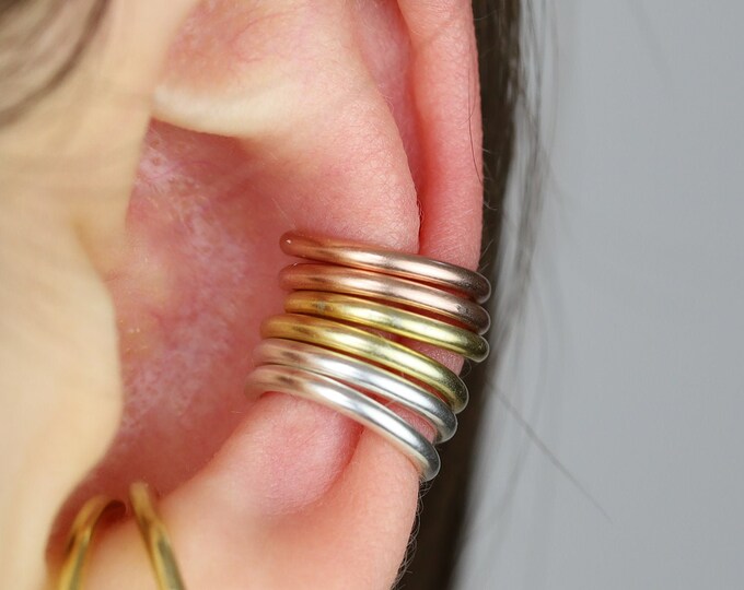 Ear Lobe Cuff Huggie Hoop Earring Lobe Cuff Earring Lobe Ear Etsy