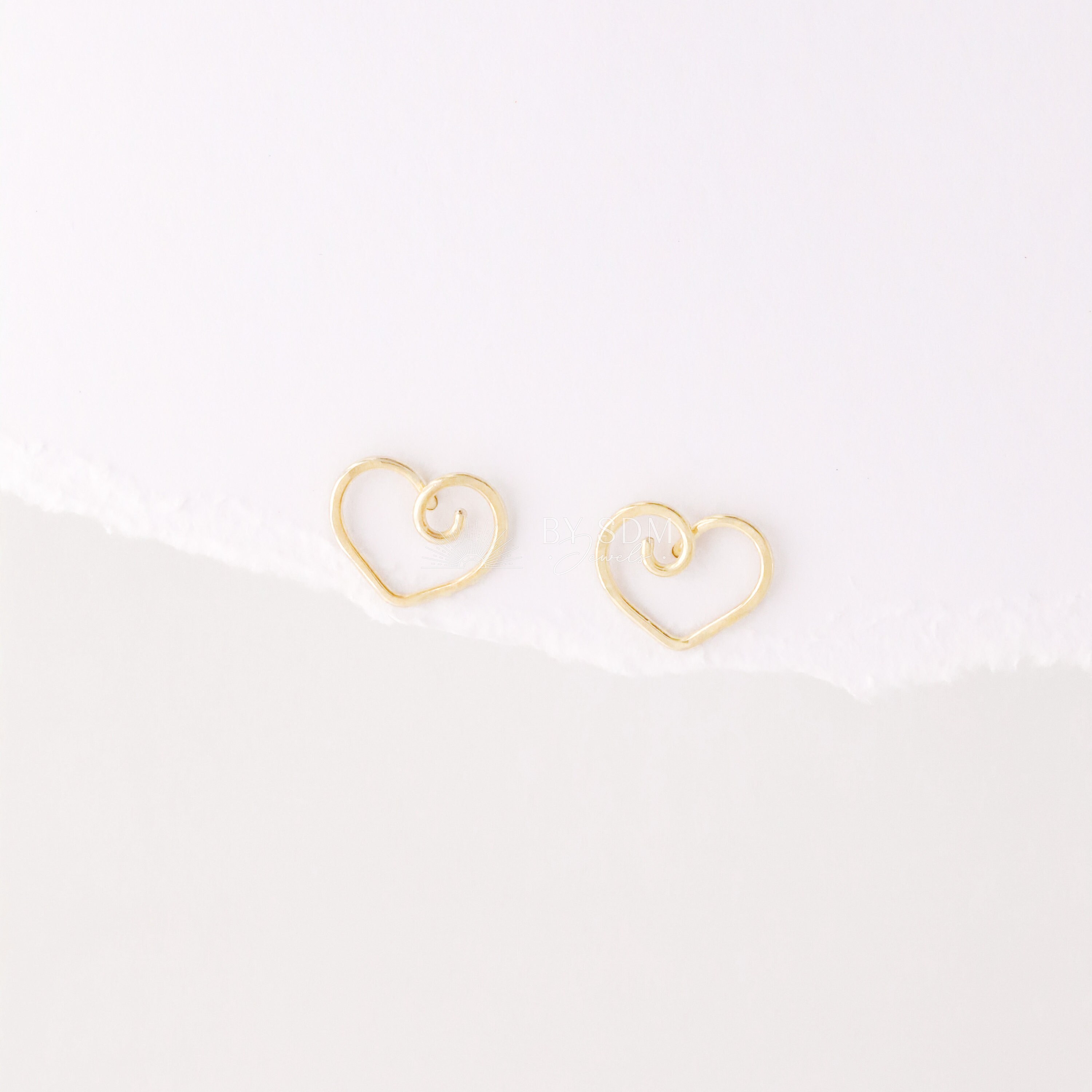 Open Heart Earrings • 12k Gold Filled or 925 Sterling Silver