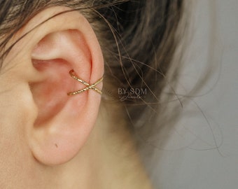 Criss Cross Ear Cuff • X Ear Cuff • Ear Cuff • Ear Wrap • Ear Cuff • Gold Ear Cuff • Minimalist Ear Cuff • Skinny Ear Cuff • BYSDMJEWELS