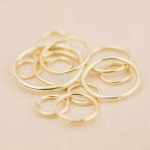 Thin Hoops Rings for Ear • Nose Piercings • No Hinge Design • 22ga, 20ga, 18ga, 16ga, 14ga • 3, 4, 5, 6, 7, 8, 9, 10, 12mm BYSDMJEWELS