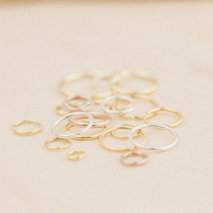 Sterling Silver Cartilage Hoop: Helix, Tragus, Nose Ring Piercing