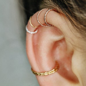 Helix Ohrring Knorpel Piercing Diamant Schnitt Helix Hoop Silber Helix Creolen Ohrringe Helix Top Ohr Ohrring Tragus Ohrring Gold Conch Ohrring