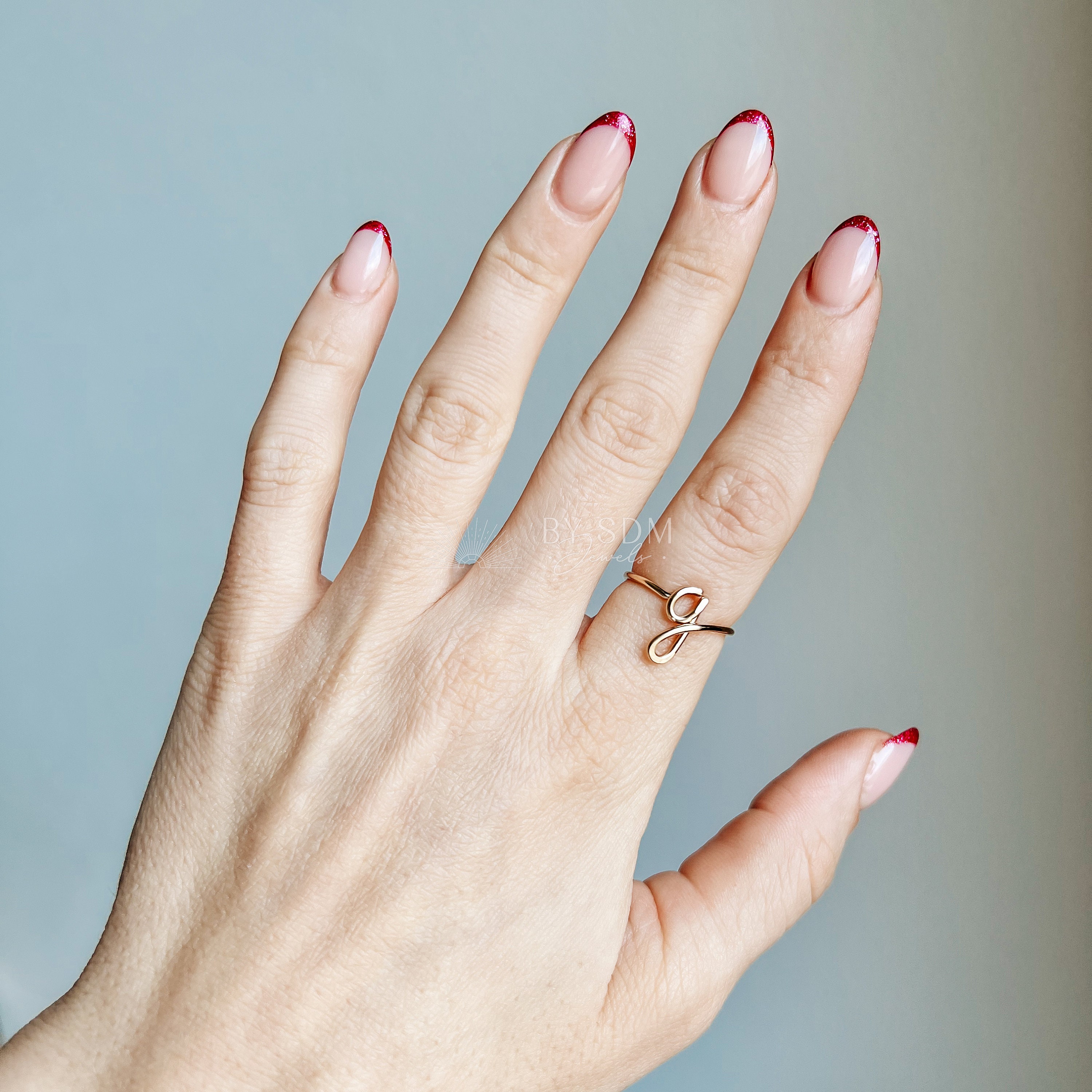 G letter ring best sale