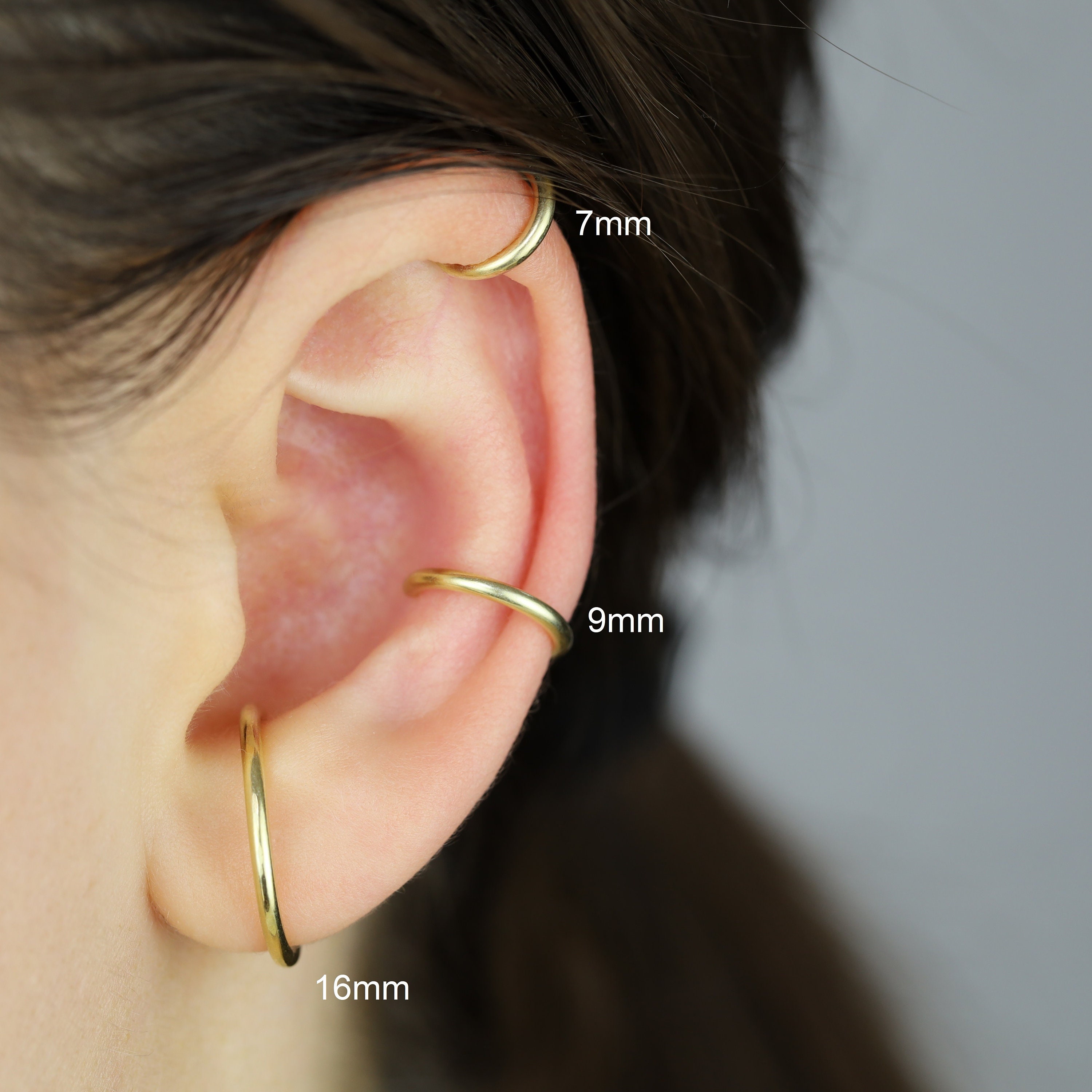 Ear Lobe Cuff Huggie Hoop Earring Lobe Cuff Earring Lobe Ear Etsy