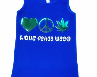 Love Peace Weed Tank