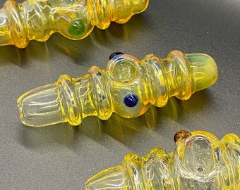 Cocooned style glass pipe