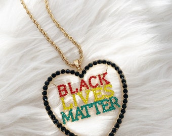 Black Lives Matter Pendant and chain-Various styles