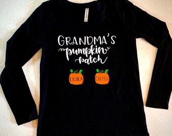 Nana's pumpkin patch shirt Clearance