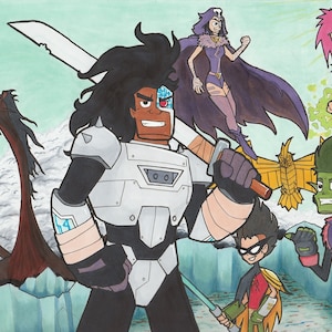 B.E.R Teen Titans original fan art