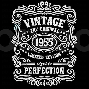 70th Birthday Vintage Svg, 1955 Aged To Perfection Svg, 70th Birthday Shirt, Limited edition Svg, 70th Birthday Gift Idea,70th Whiskey Shirt