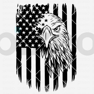 Eagle With American Flag Svg, American Flag Svg, Eagle Svg, Eagle Through Flag Svg, Eagle Shirt, USA Patriotic Svg, 4th of July Svg Png Eps