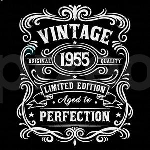70th Birthday Vintage Svg, 1955 Aged To Perfection Svg, 70th Birthday Shirt, Limited edition Svg, 70th Birthday Gift Idea,70th Whiskey Shirt