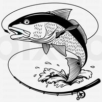 Red Drum Tail Fish Svg File | Tail Fish Clipart | Red Drum Fish Cutfile ...