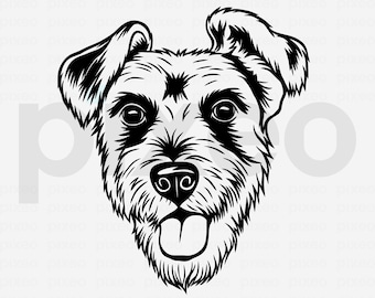 Schnauzer SVG: Dog Breed Clipart, Cricut Cut File (Digital Download)