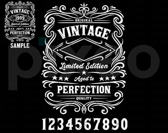 Compleanno vintage SVG: design invecchiato alla perfezione (download digitale)
