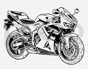 Motorcycle SVG Clipart: Biker Vector Art (Digital Download)