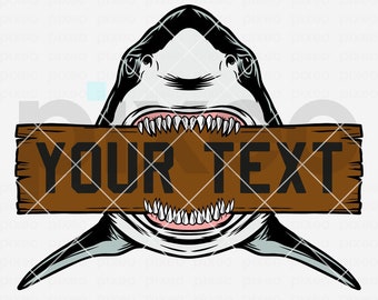 Great White Shark SVG, Ocean Clipart, Jaws Cut File (Digital Download)