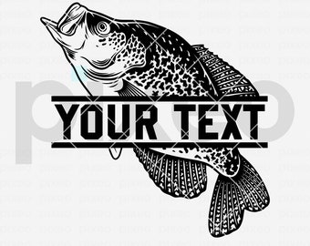 Crappie Fishing SVG: Fish Vector Clipart (Digital Download)