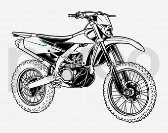 Motocross Bike SVG: Rider Clipart, Cricut Shirt Design (Digital Download)