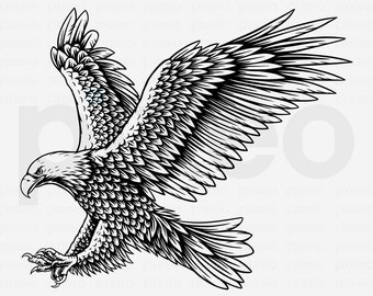 American Eagle SVG: Patriotic USA Flag Clipart (Digital Download)