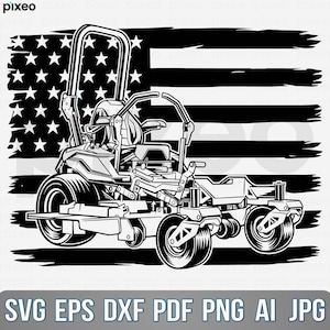 US Lawn Mower Svg, Lawn Mower With Flag Svg, Zero Turn Lawn Mower Svg, Landscaping Svg, Lawn Mower Clipart, Lawn Mower Svg, Lawn Mower Shirt