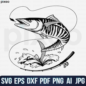 Makreel Vissen Svg, Vissen Svg, Makreel Vis Svg, Makreel Clipart, Makreel Vector, Makreel Cricut, Makreel Gesneden bestand, Vis Svg Png