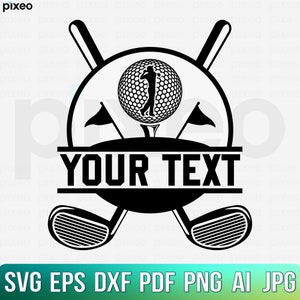 Golf Svg, Golf Name Frame Svg, Golf Ball Svg, Golf Clipart, Golf Cricut, Golf Vector, Golf Club Svg, Golf Cut File, Golfing Svg,Monogram Svg