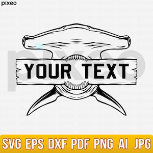 Hammer Shark In The Ocean Svg, Shark Svg, Shark Name Svg, Shark Clipart, Jaws Svg, Hammer  Shark Svg, Shark Shirt, Shark Cricut, Shark Face