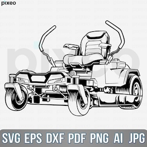 Zero Turn Lawn Mower Svg, Lawn Mower Svg, Landscaping Svg, Lawn Mower Clipart, Lawn Mower Svg, Lawn Mower Shirt, Gardener Svg Lawn Mower Png