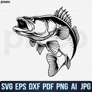 Walleye Fishing Svg, Fishing Svg, Walleye Fish Svg, Walleye Clipart, Walleye Vector, Walleye Cricut, Walleye Cut file, Walleye Shirt Svg Pdf