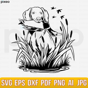 Hunting Dog Svg, Duck Hunting Svg, Dog Svg, Dog Clipart, Dog Cutfile, Hunter Svg, Hunting Dog Shirt, Hunting Clipart, Hunting Team Svg Png