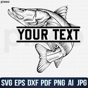 Snook Fishing Svg, Fishing Svg, Snook Fish Svg, Snook Clipart, Snook Vector, Snook Cricut, Snook Cut file, Fish Svg, Fish Hook Svg, Fishing