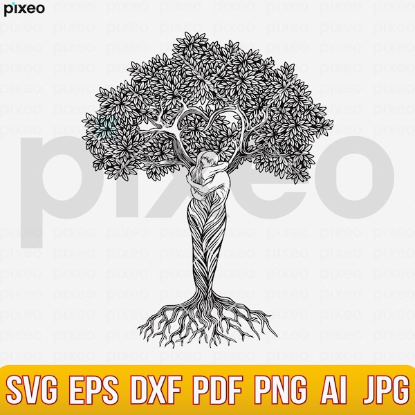 Tree With Roots - Etsy