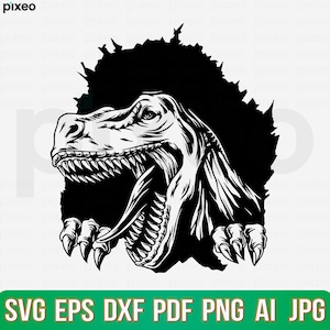 T rex Svg, T Rex Scratch Svg, Dinosaur Svg, Tyrannosaurus Rex Svg, T rex Clipart, T rex Cut file, T rex Cricut, T ex Shirt, Dino Scratch Svg